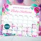 Floral baby shower due date prediction game sign printable baby shower activity editable template Corjl