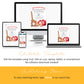 Editable baseball birthday invitation template with sports gear displayed on desktop, laptop, tablet, and phone, Corjl instant download party invite