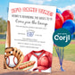 Baseball birthday invitation template with balloons background, sports party invite with baseball gear illustration, editable Corjl design