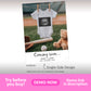 A baby onesie with a sonogram image hangs on a clothesline next to a teddy bear and baseball, with text announcing "Coming soon... Baby Clark, due January 2026.