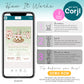 How to edit cowgirl first birthday invitation template in Corjl on mobile device, instant access rodeo invite, customize text and download
