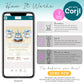 How to edit first rodeo birthday invitation template in Corjl on mobile device, instant access western birthday invite boy