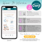 How to edit baby shower invitation template for boy using Corjl on mobile device, instant download printable invite