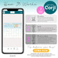 How to edit baby shower game template Corjl prediction calendar printable baby due date sign instant download