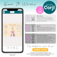 How to edit Corjl template infographic showing steps to purchase, customize, and download champagne bachelorette chip bag design