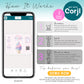 Step-by-step guide showing how to edit birthday chip bag template in Corjl, including instant access, customizing text, and downloading printable party favor design.