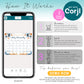 How to edit baby shower prediction calendar Corjl template fall pumpkin baby due date game printable